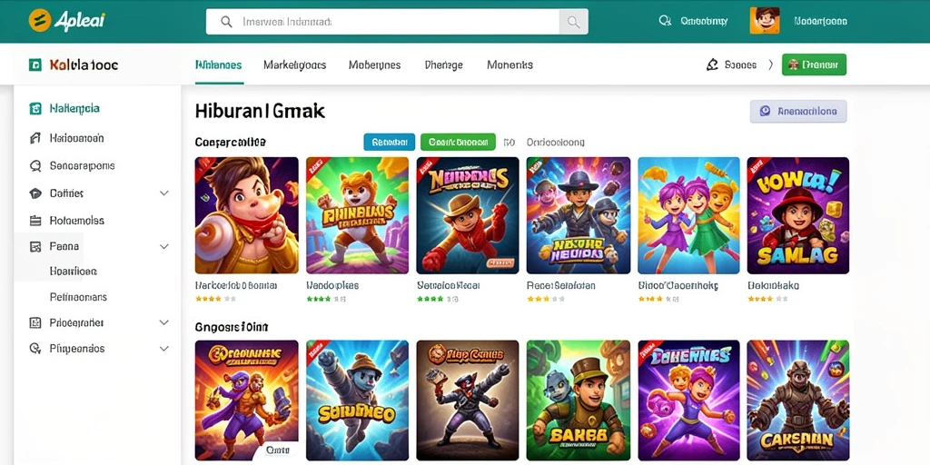 Tampilan antarmuka yang modern dan menarik.