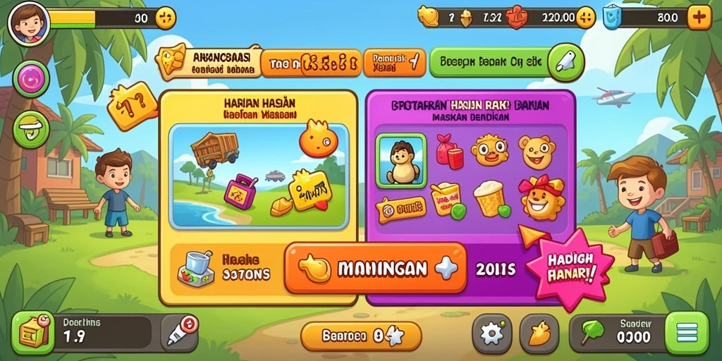 Screenshot menunjukkan tampilan awal permainan SVIP4.